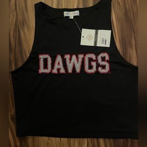Stewart Simmons Dawgs cropped tank size M New with Tags